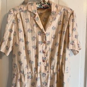 Vintage Hand-Made Cream Dress